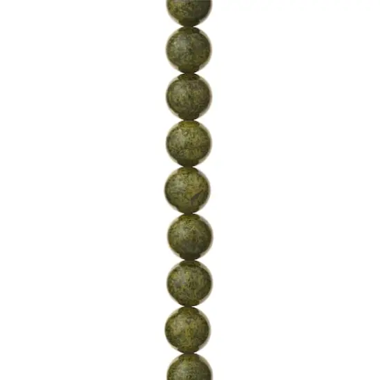 Green Round Stone Beads, 10mm by Bead Landing&trade; {3}
