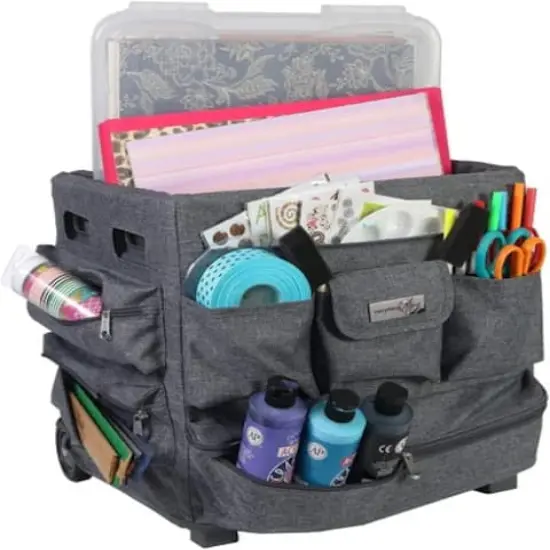 Everything Mary Flowers Rolling Craft Bag {1}