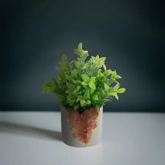 Flora Bunda&reg; 11" Tea Leaf in Pink Crystal Planter {3}