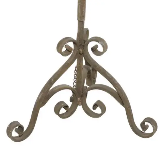 4.5ft. Brown Iron Rustic Candle Holder Lantern {8}