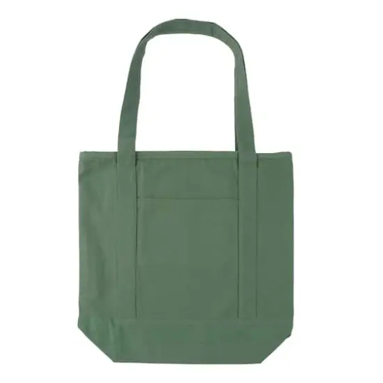 Large Cotton Canvas Tote by Make Market® Olive {1}