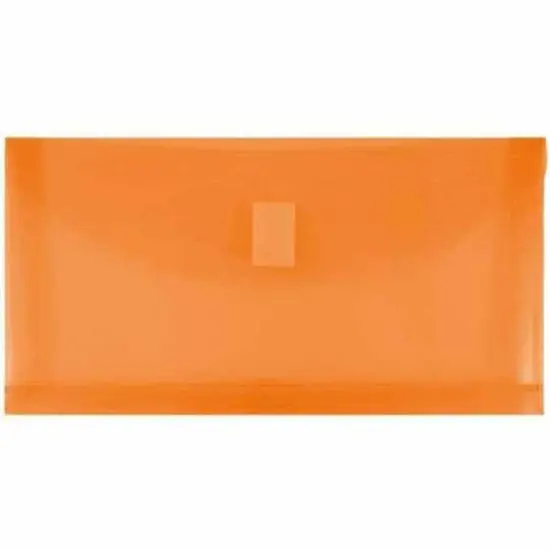 JAM Paper 4.13" x 9.5" Mixed Plastic Zip Closure Booklet Envelopes, 12ct. {3}
