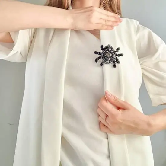 Crystal Art Beadwork Kit For Creating Broоch Spider {4}