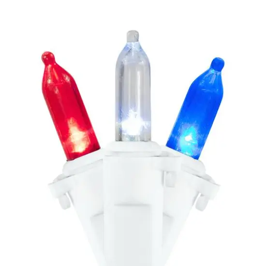 50ct. Red & Blue 4th of July LED Mini Lights {4}