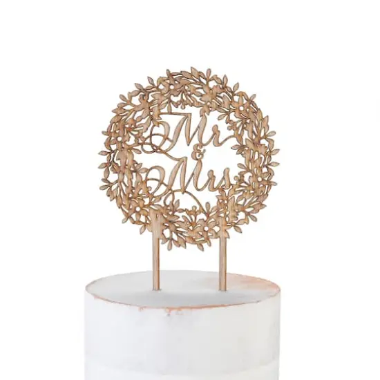 Hortense B. Hewitt Co. Rustic Wreath Wood Cake Pick {1}