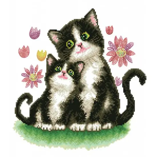 Diamond Dotz&reg; Intermediate Kitty Song Diamond Painting Kit {3}