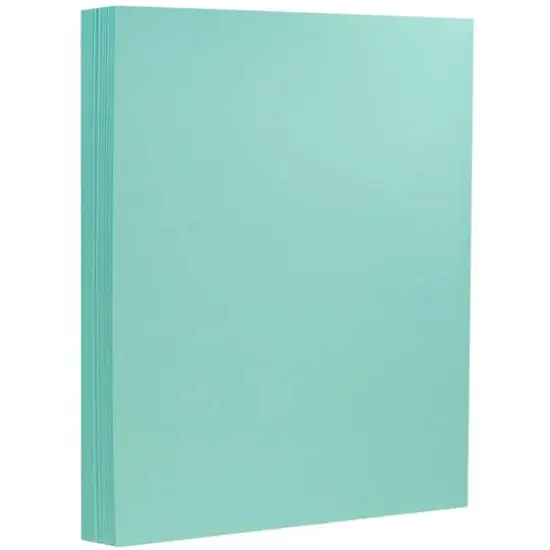 JAM Paper Matte 8.5" x 11" Extra Heavyweight Cardstock, 25 Sheets Turquoise {1}