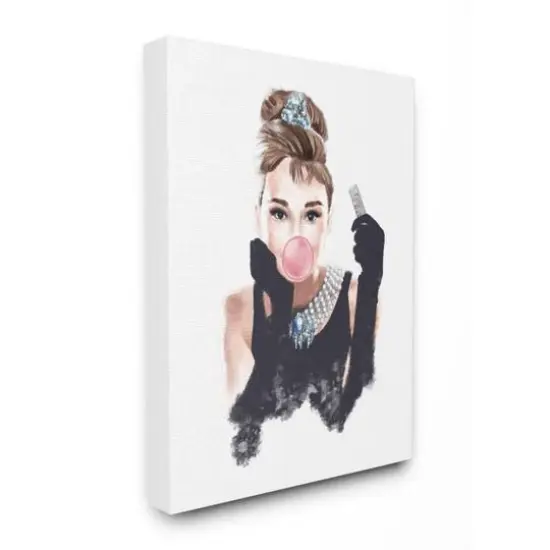 Stupell Industries Breakfast at Bubblegum Famous Fashion Icon Portrait Canvas Wall Art {1}