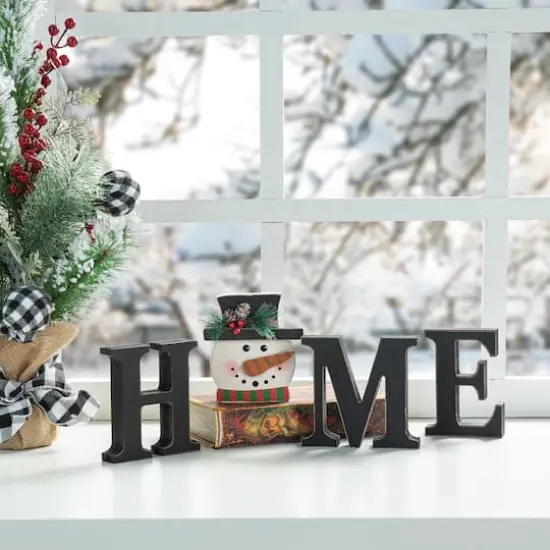 Glitzhome&reg; Wooden Interchangeable HOME Tabletop D&eacute;cor Set {8}