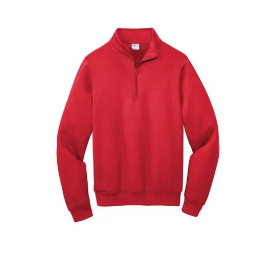 Port & Company&reg; Core Fleece 1/4 Zip Pullover Sweatshirt Red {1}