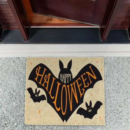 DII&reg; Happy Halloween Bat Doormat {6}