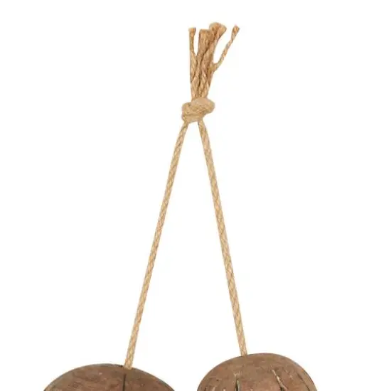 Distressed Brown Handmade Striped 6 Strung Buoy Wall D&eacute;cor {6}