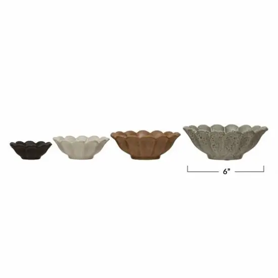 Hello Honey&reg; Stoneware Flower Bowl Set {1}