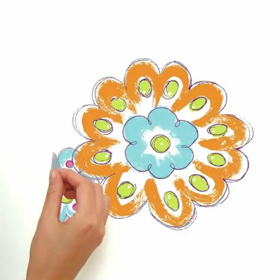 RoomMates Brushwork Butterfly Peel & Stick Wall Decals {6}