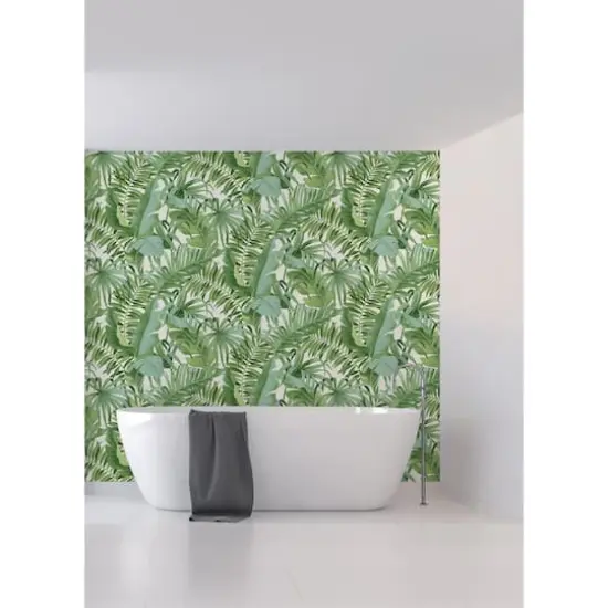 Katie Hunt Green Tropical Palm Leaf Wall Mural {10}
