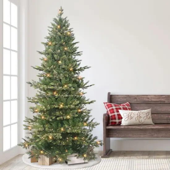 7.5ft. Pre-Lit Royal Majestic Douglas Fir Artificial Christmas Tree, Clear LED Lights {4}