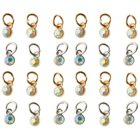 AB Pastel Crystal Drop Charm Set by Bead Landing&trade; {1}
