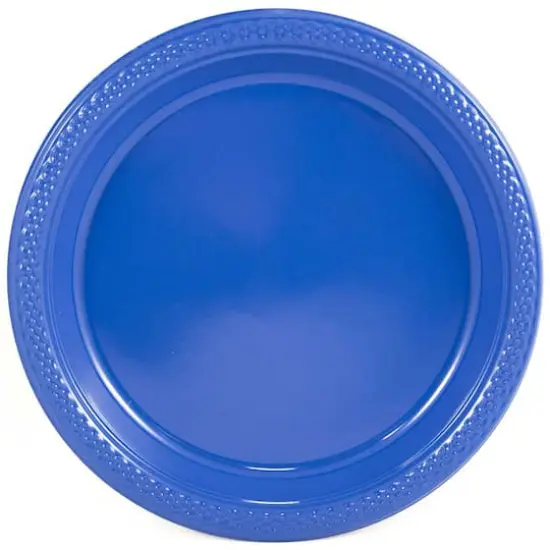 JAM Paper 9" Plastic Party Plates, 20ct. Blue {1}