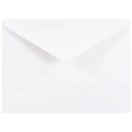 JAM Paper 4Bar A1 White Invitation Envelopes with V-Flap, 100ct. {1}