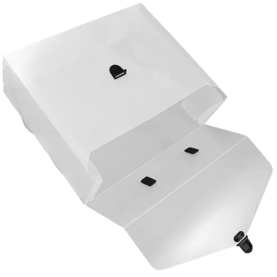 JAM Paper 10" x 12" Clear Plastic Portfolio File Carry Case {5}