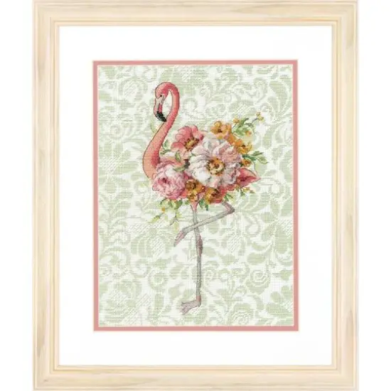 Dimensions&reg; Floral Flamingo Counted Cross Stitch Kit {7}