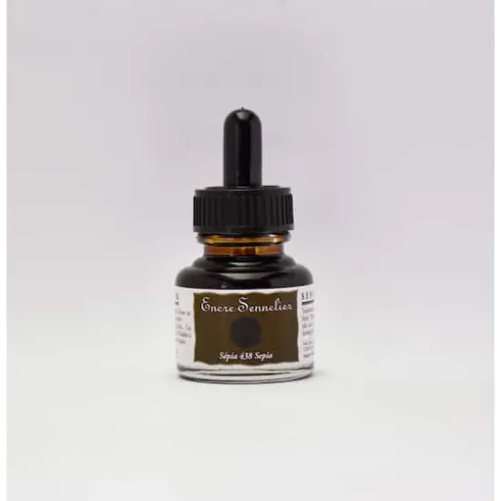 Sennelier Drawing Ink, 30mL Sepia {1}