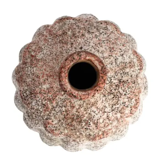 Hello Honey&reg; Cream Terra Cotta Vase with Raised Rectangle Pattern Set {11}