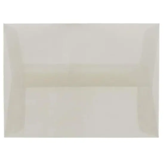 JAM Paper A1 Translucent Vellum Invitation Envelopes, 25ct. Platinum Silver {1}