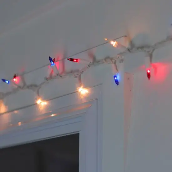 100ct. Red, White & Blue 4th of July Mini Light Set {3}