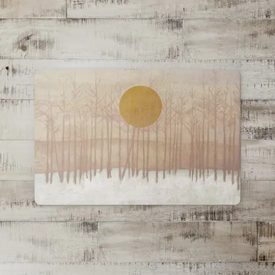 Golden Landscape Floor Mat {3}