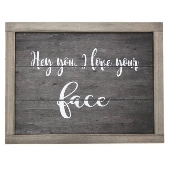 Elegant Designs Large Rustic Gray Cheeky Towel Holder, Frame & Toilet Paper Holder Set {6}