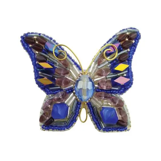 Crystal Art Beadwork kit for creating brooch Butterfly {1}