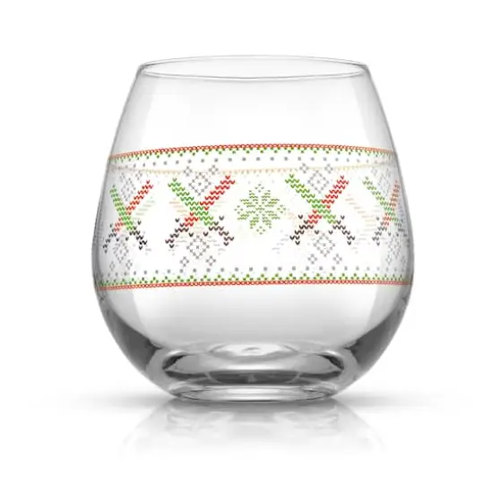JoyJolt® Star Wars™ 15oz. Ugly Sweater Collection Stemless Drinking Glass, 4ct. {7}