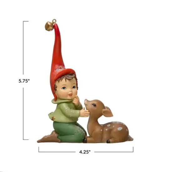 Hello Honey&reg; 5.75" Elf with Fawn & Jingle Bell {4}