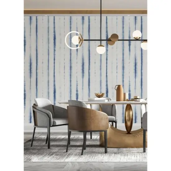 Katie Hunt Denim Blue Hello Shibori Wall Mural {7}
