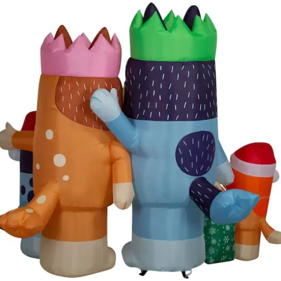 6ft. Airblown&reg; Inflatable Christmas Bluey & Family Scene {3}