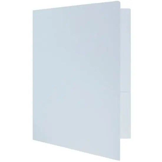 JAM Paper Premium Matte 2-Pocket Folders, 6ct. Baby Blue {6}