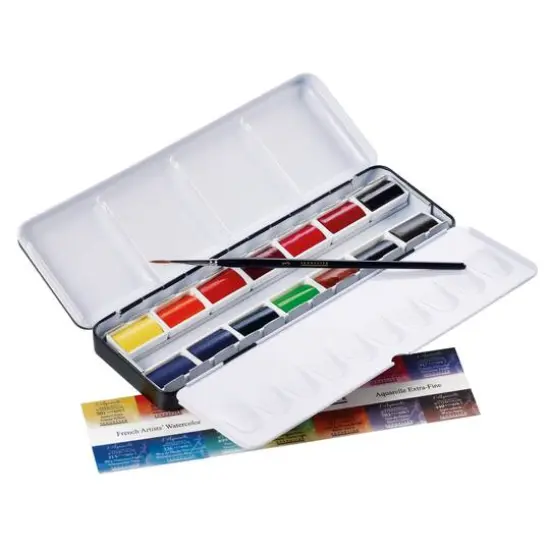 Sennelier 14 Color Watercolor Metal Tin Set {5}