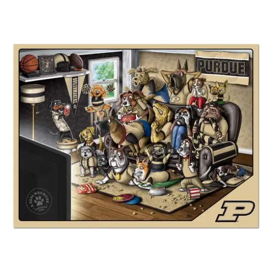 College Football Purebred Fans A Real Nailbiter 500 Piece Puzzle Purdue Boilermakers {5}