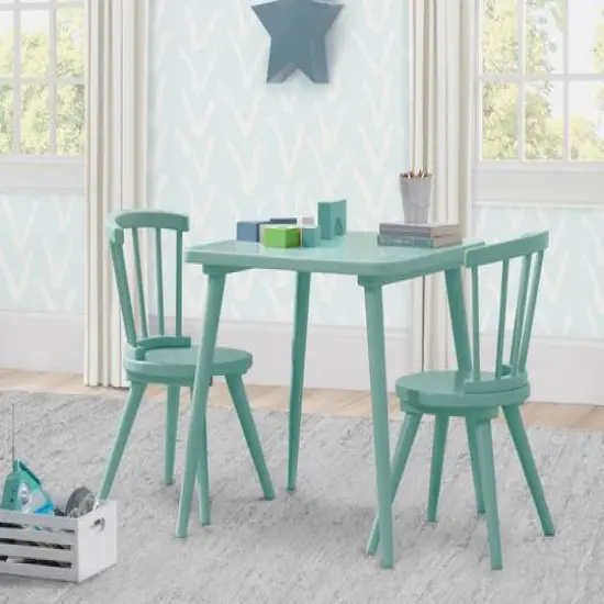 Delta Children Windsor Table & 2 Chairs Set Aqua {4}