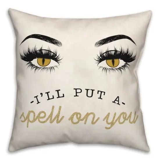 I'll Put A Spell On You Eyes Throw Pillow {1}
