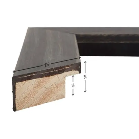 Craig Frames Jasper Charcoal Black Picture Frame {3}