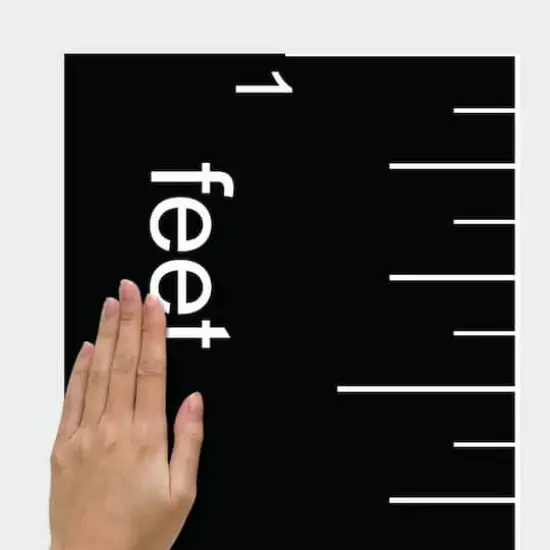 RoomMates Growth Chart Chalk Ruler Peel & Stick Giant Decal {6}