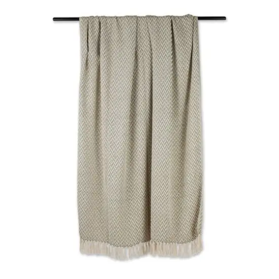 DII&reg; Zig-Zag Throw Artichoke Green {4}