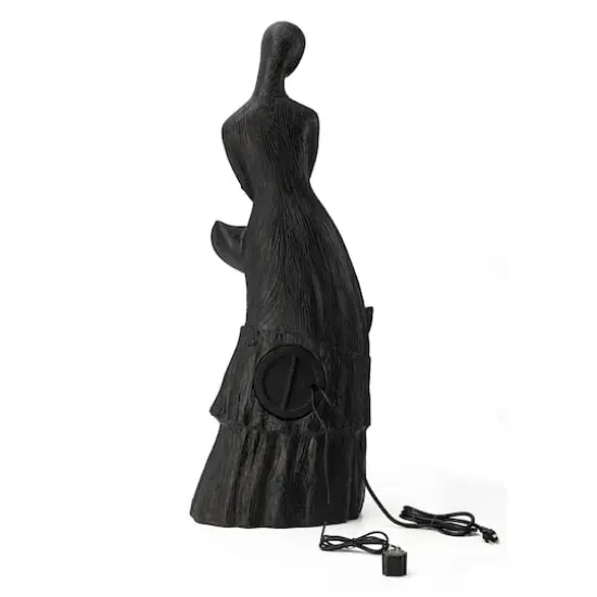 Glitzhome&reg; 39.75" Modern LED 5-Tier Abstract Women Sculpture Outdoor Fountain {8}