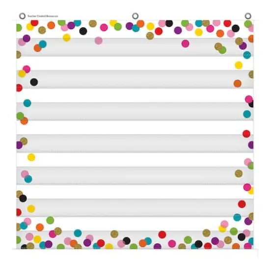 Teacher Created Resources Confetti 7 Pocket Chart {1}