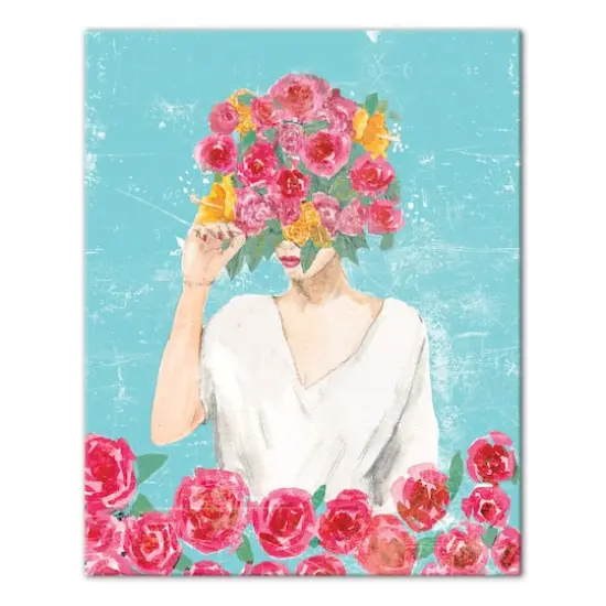 Glam Girl Canvas Wall Art {1}