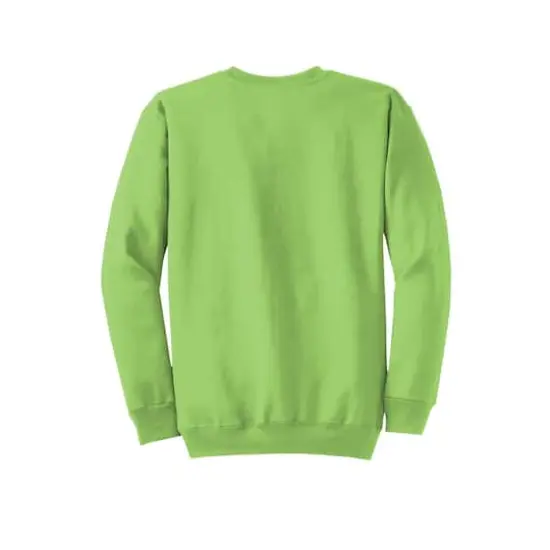Port & Company&reg; Brights Core Fleece Crewneck Sweatshirt Lime {5}