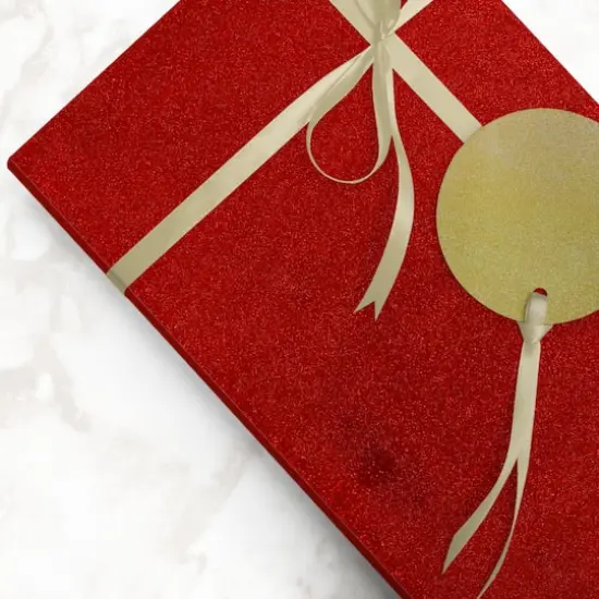 JAM Paper Glitter Gift Wrap Red {7}