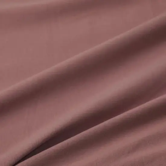 Fabric Merchants Solid Cotton Spandex Fabric Mauve {1}